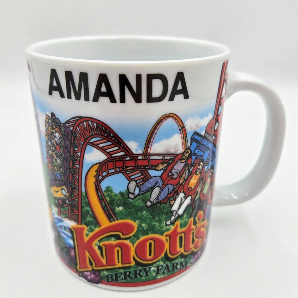 Vintage Knott’s Berry Farm “Amanda” Mug Coffee Cup Tea Read